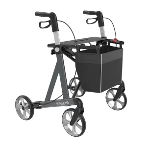 HRSGL600 - SERVER HD Rollator SOBER-GREY FRONT-RIGHT