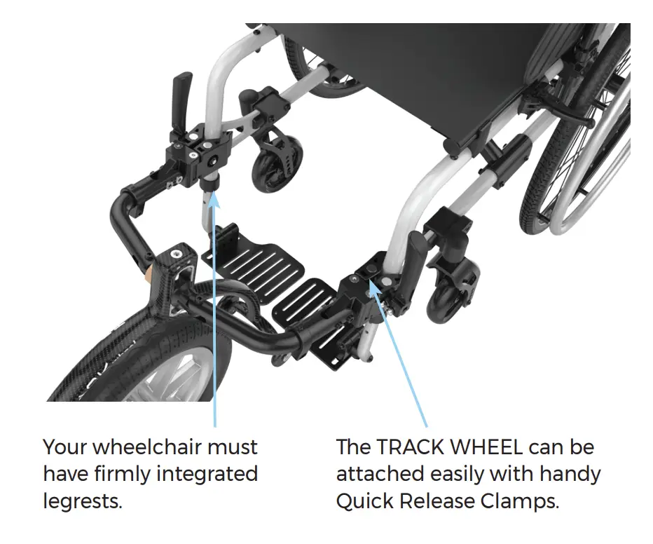 Track Wheel Double Arm Quick Release Clamps