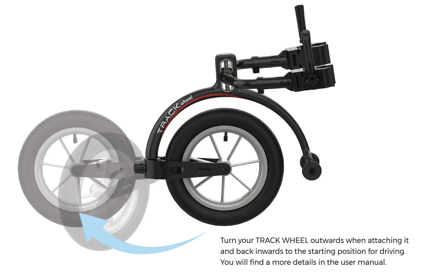 Track Wheel Double Arm Wheel Rotation