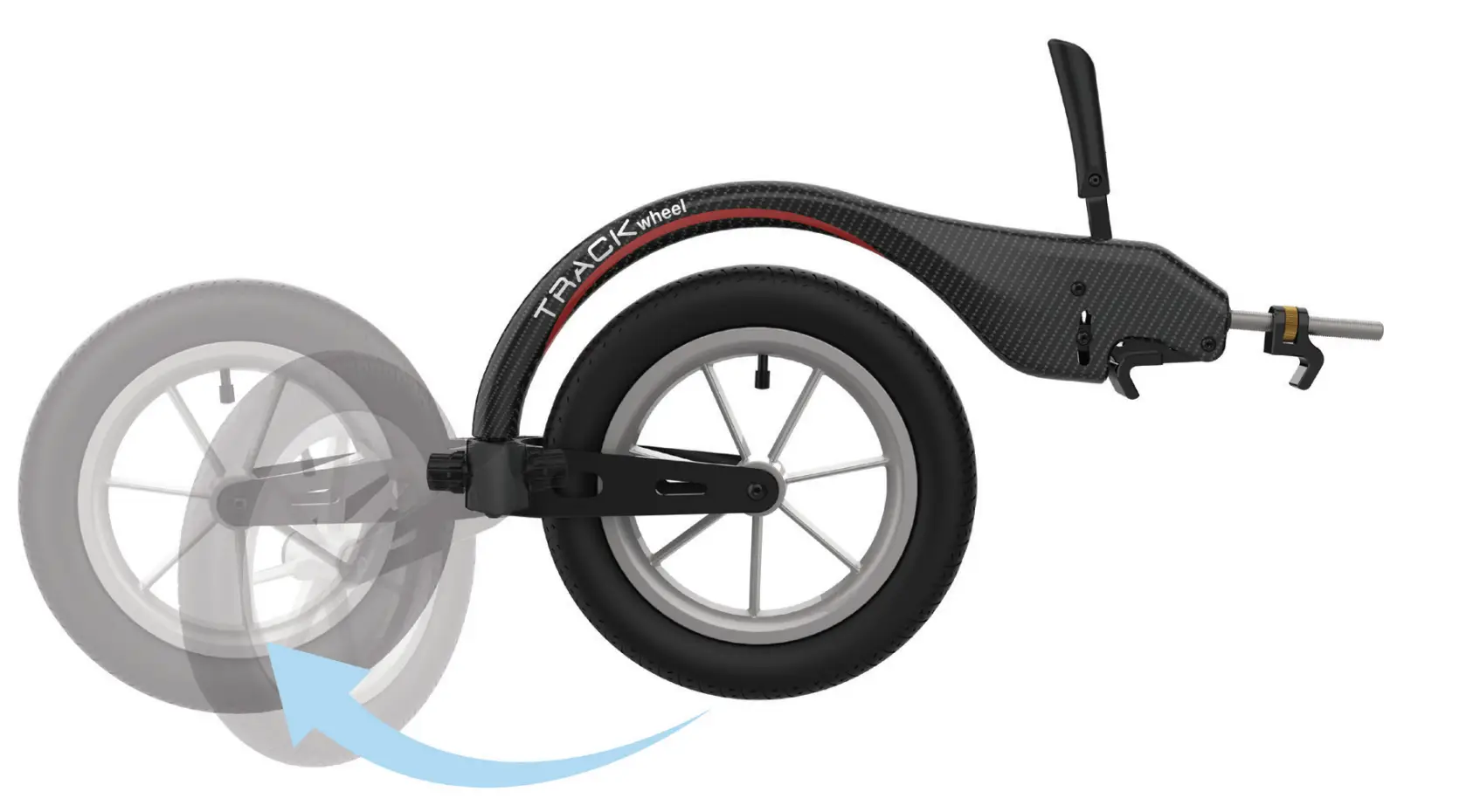 Track Wheel Single Arm Wheel Rotation