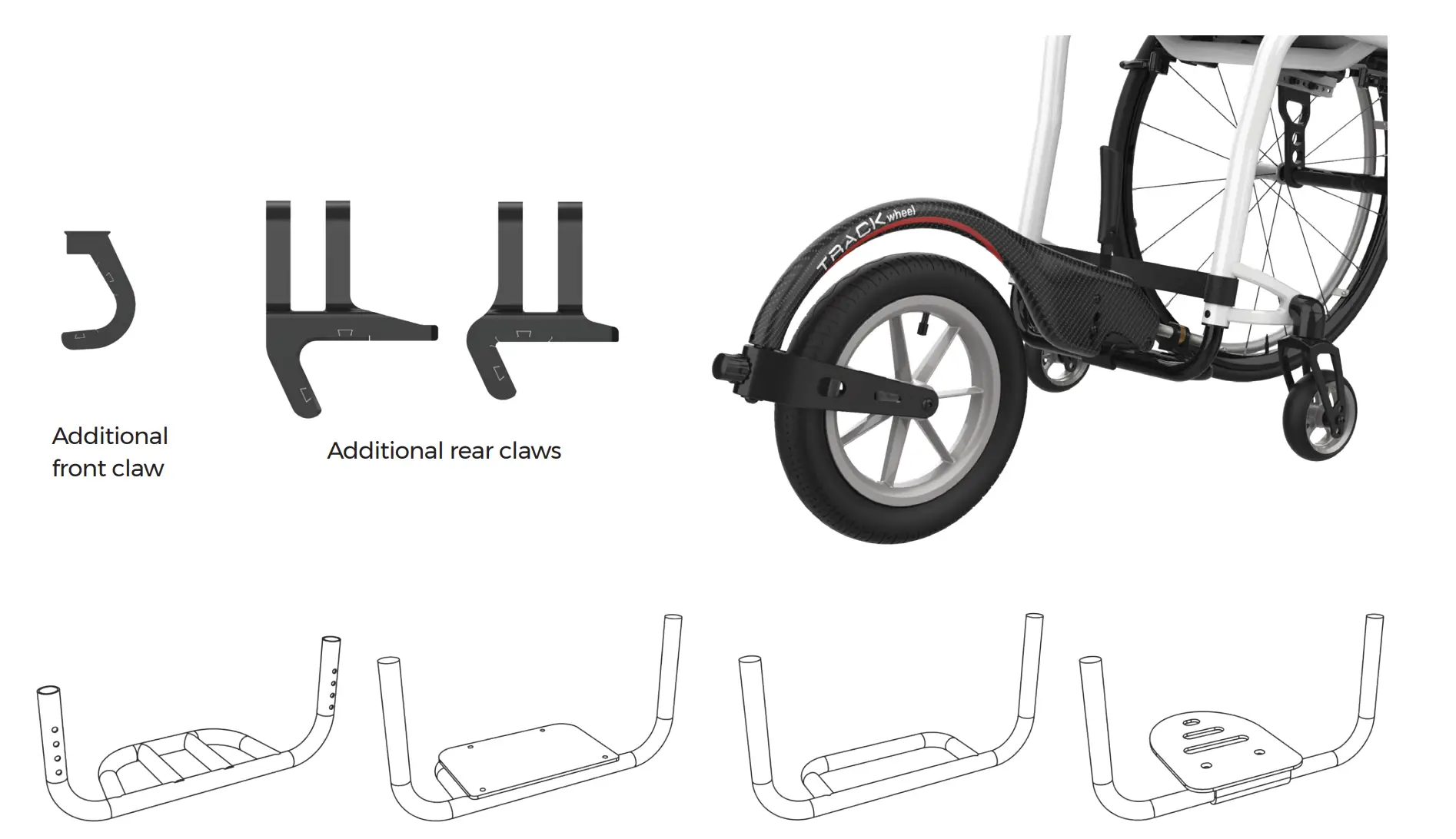Track Wheel Single Arm Accessories